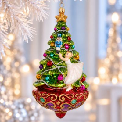 Christmas Dream Arabesque Glass Ornament