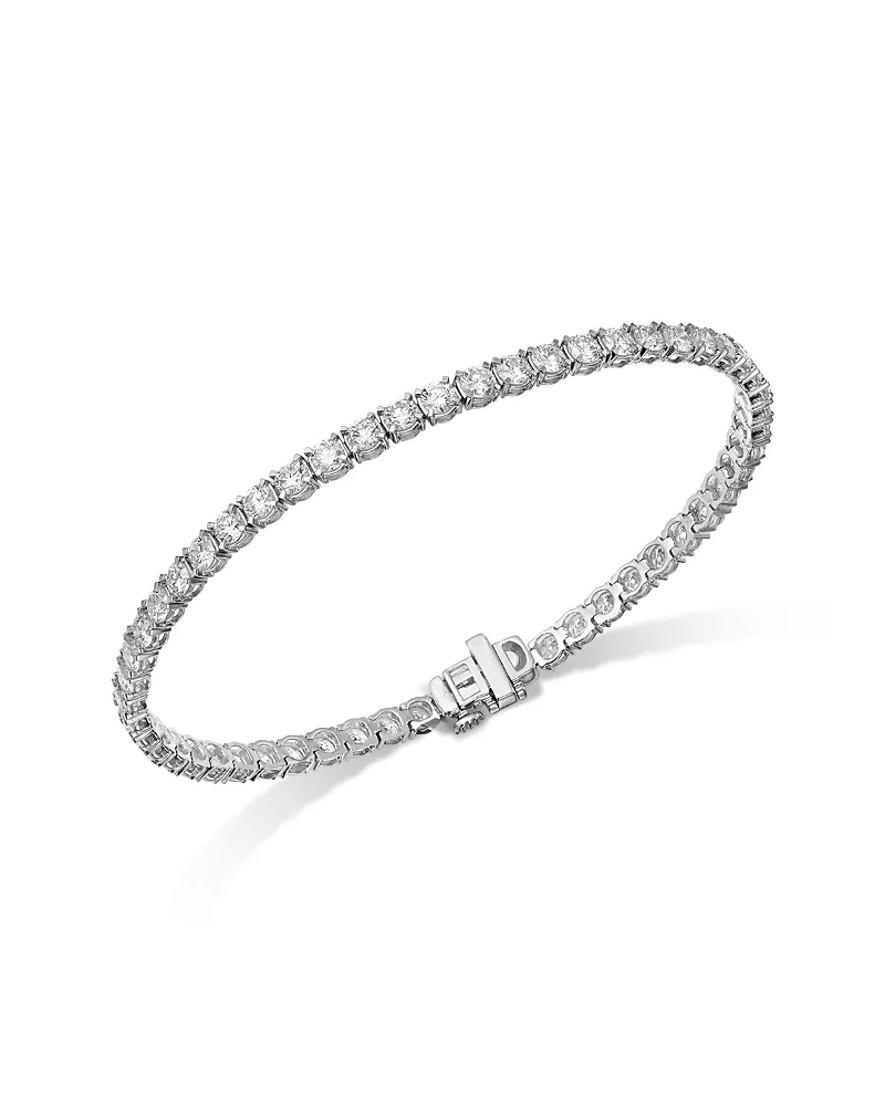 Bloomingdale's Fine Collection Luxe Collection Certified Lab Grown Diamond Tennis Bracelet in 14K Gold, 5.0 tcw