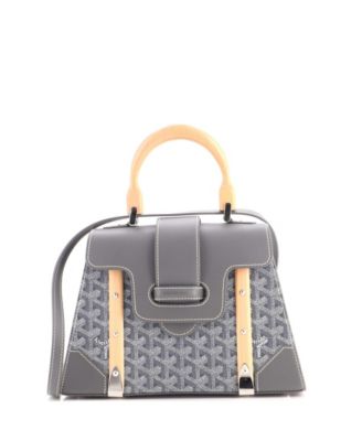 PM Saigon Top Handle Bag Coated Canvas with Leather