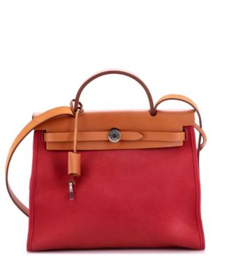 31 Herbag Zip Leather and Toile