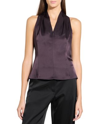 Drape Front Sleeveless Top