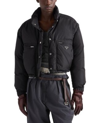  Lightweight Re-Nylon Cropped Down Jacket