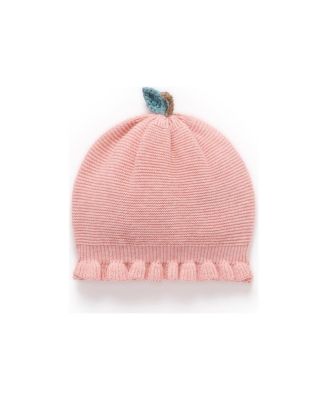  Girls' Flower Knitted Hat - Baby