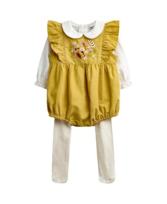 Girls' 3-Piece Romper and Bodysuit Set - Baby