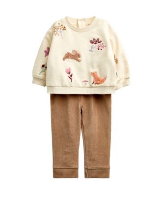 Girls' Embroidered Sweatshirt & Leggings Set - Baby