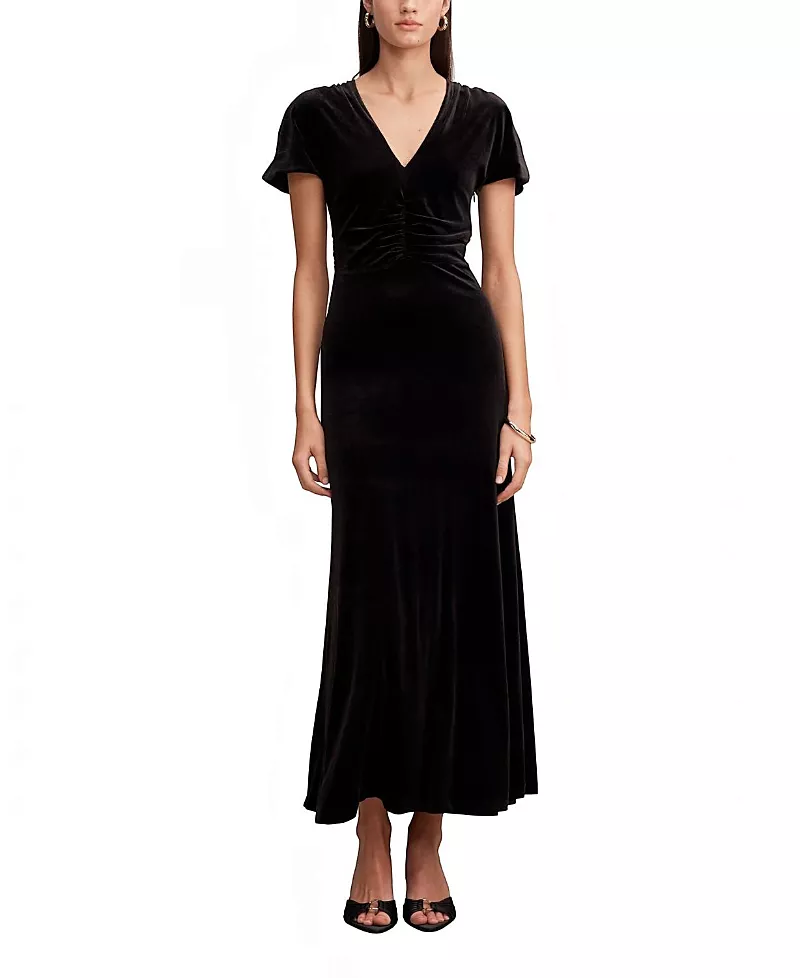 Ever New Women's Elma Velvet Ruched Maxi Dress