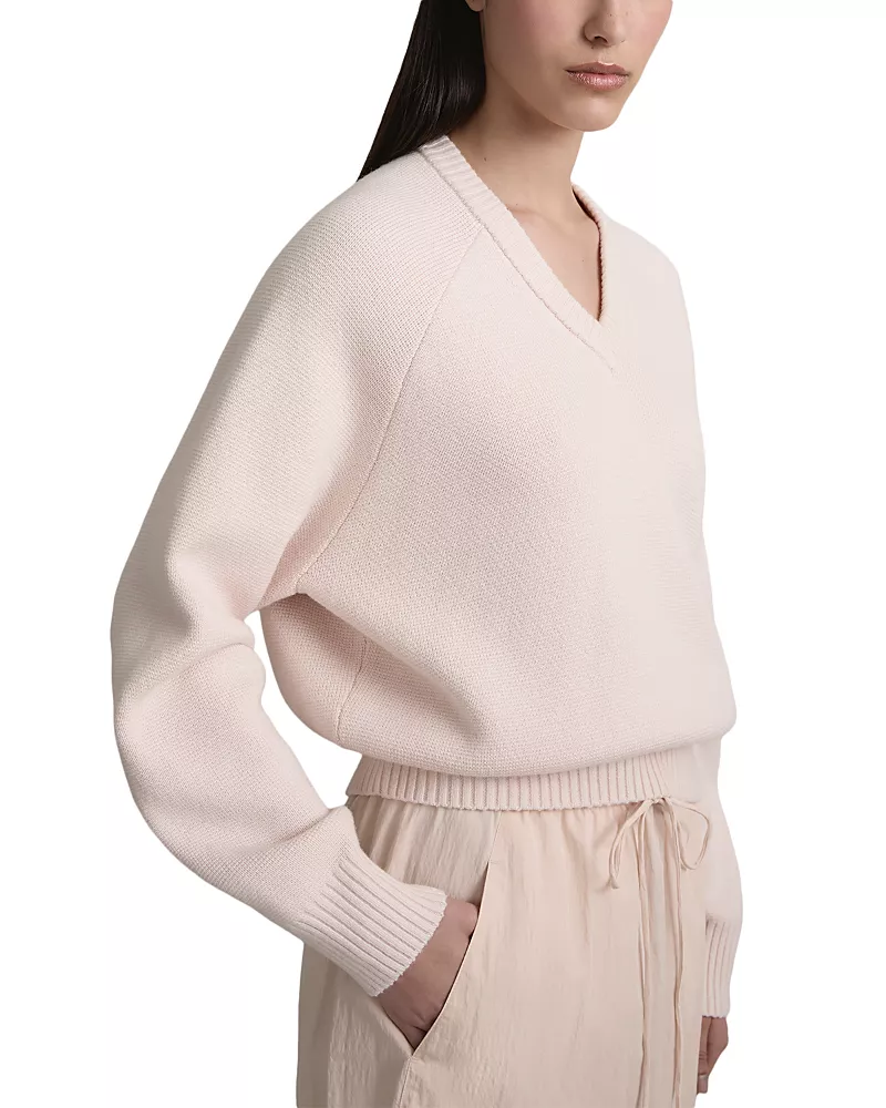 A. emery The Diot Cotton & Wool V Neck Sweater