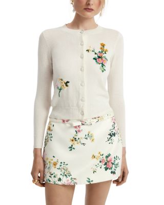 Claire Wool & Cashmere Embroidered Cardigan