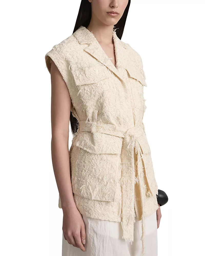 A. emery The Jackob Belted Textured Vest