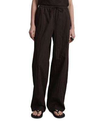 The Lore Cotton Blend Drawstring Wide Leg Pants