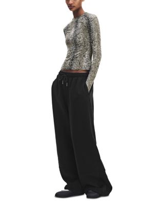 Oversized Drawstring Knee Sweatpants