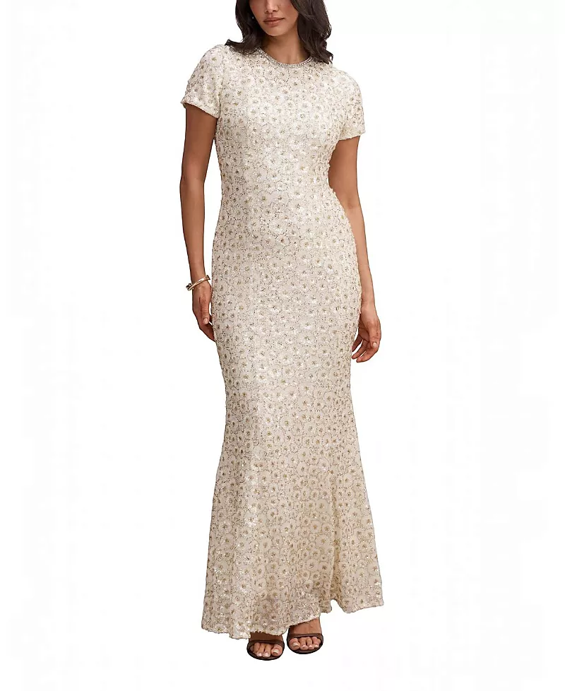 Ever New Women's Ines Beaded Sequin Gown