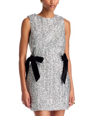 Bella Sequin Bow Mini Dress