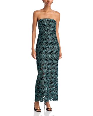 Orion Lace Strapless Maxi Dress