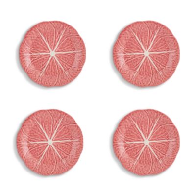 Cabbage Pink Plate, Set of 4