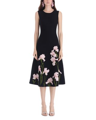 Iris Jacquard Sleeveless Midi Dress