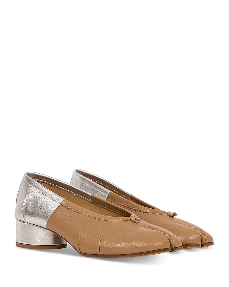 Maison Margiela Women's Leather Ballet Pumps