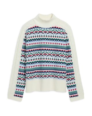 Vineyard Vines Fair Isle Mock Neck Sweater