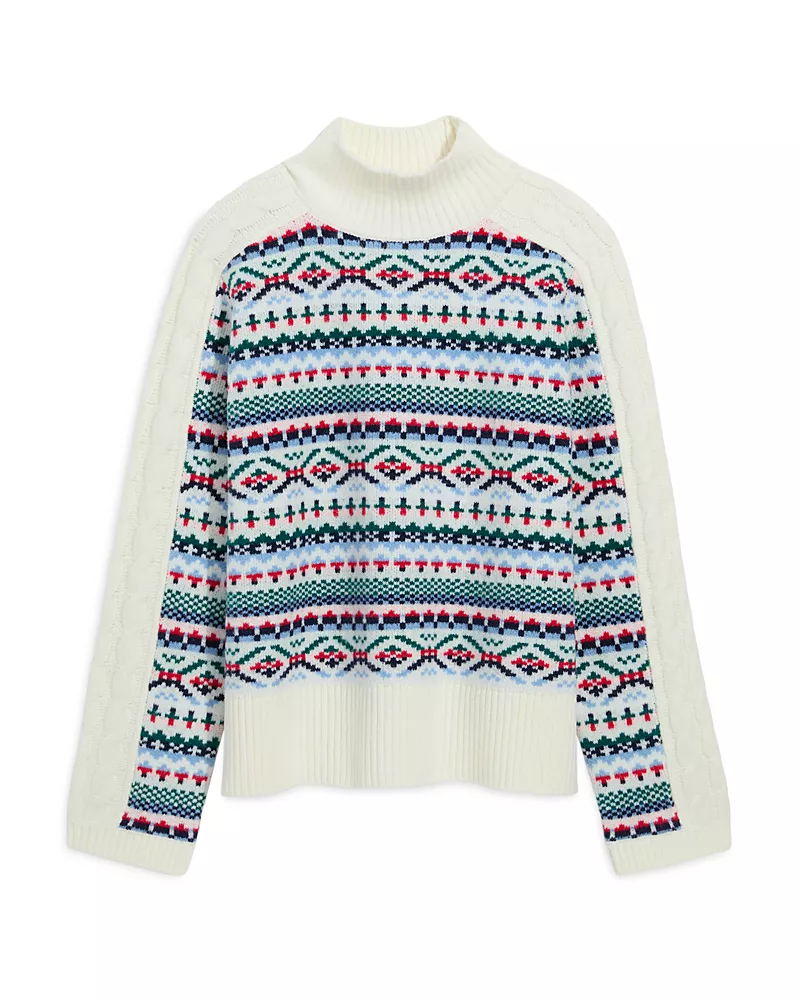 Vineyard Vines Fair Isle Mock Neck Sweater