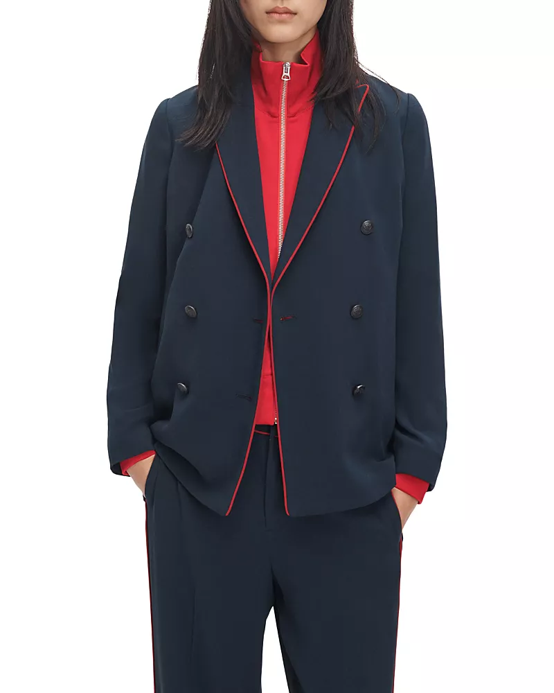 rag & bone Darren Contrast Trim Blazer