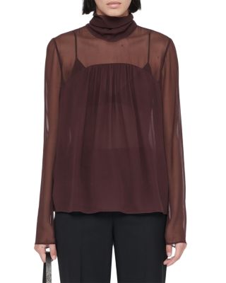 Nadia Silk Sheer Top