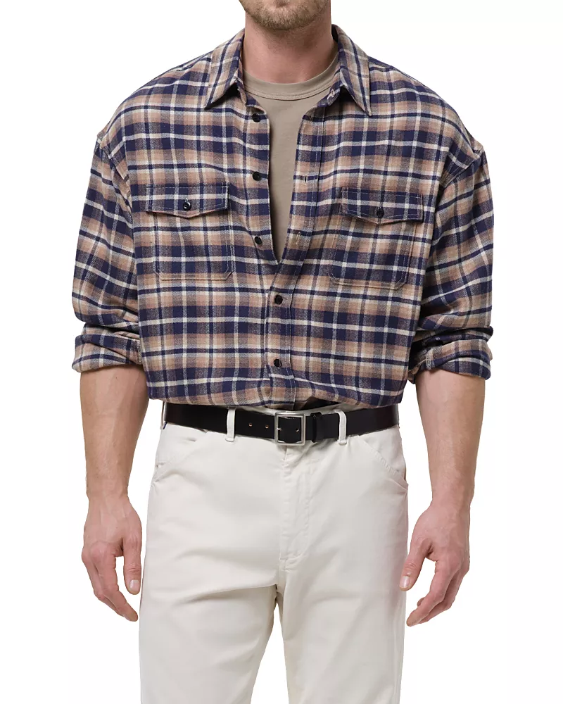 Citizens of Humanity Shigoto Cotton Plaid Shirt