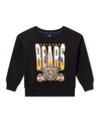 Unisex NFL Chicago Bears Drop Shoulder Crew Fleece - Little Kid, Big Kid