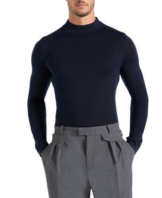 Kw003 Fitted High Neck Wool Jumper