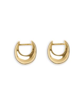 Violet Sculptural Hoop Earrings 