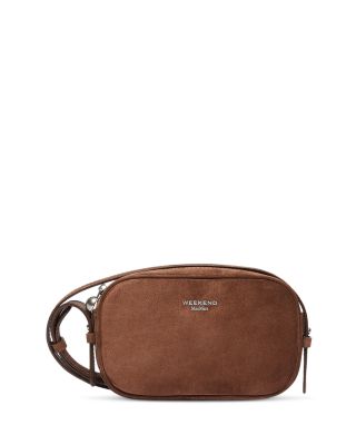 Metallic Suede Camera Bag