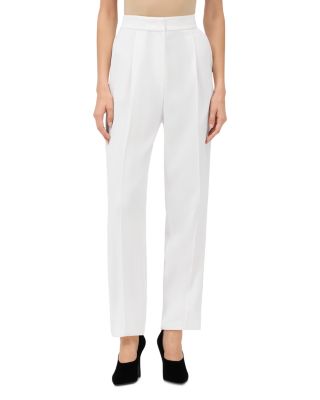 Pleated Slim Leg Pants
