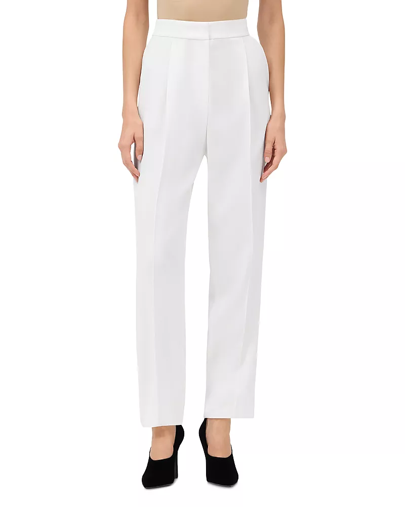 Emporio Armani Pleated Slim Leg Pants