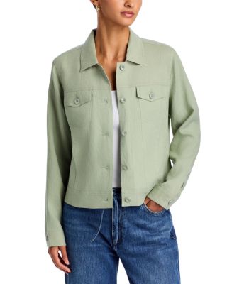 Coastal Blossoms Linen Jacket