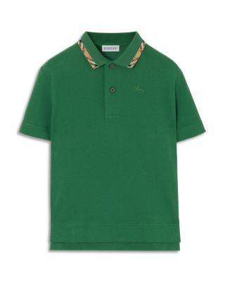 Boys' Johane Cotton Check Collar Polo Shirt – Toddler, Little Kid, Big Kid