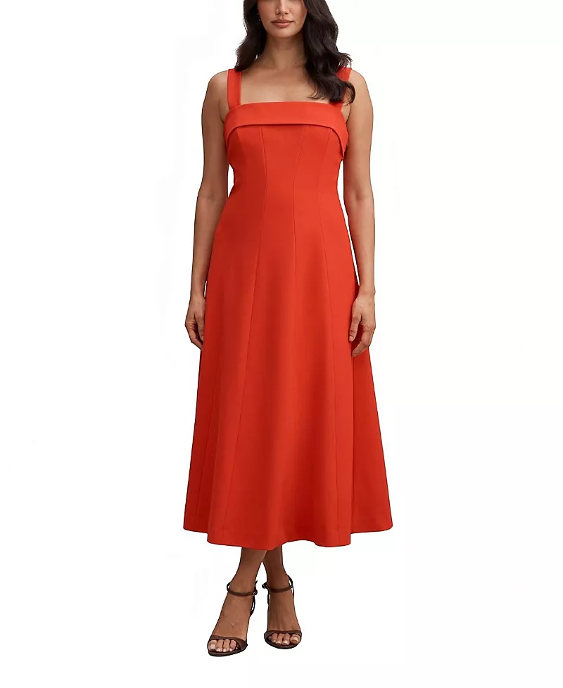 Ever New Women's Harriet Low Back Bow Midi Dress
