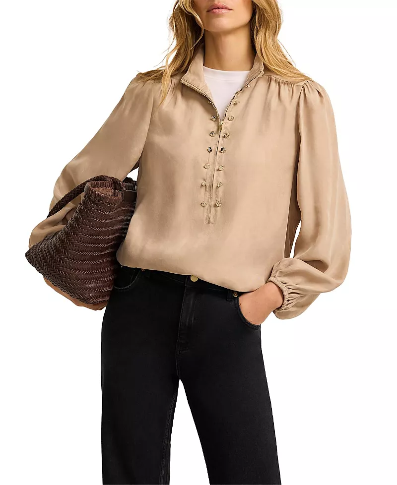 Mint Velvet Women's Button Detail Blouse