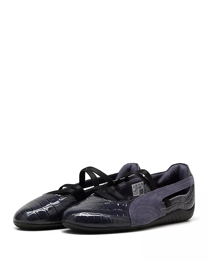 Puma Women's Speedcat Ballet Croc Embossed Patent Leather Sneakers