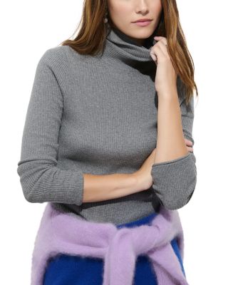 Christy Rib Cotton Blend Turtleneck Sweater