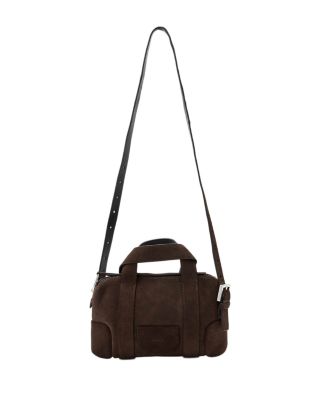 Ares Compact Suede Crossbody Bag