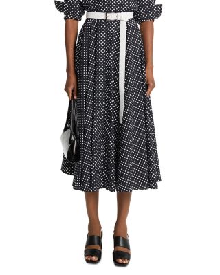 Polka Dot Cotton Poplin Dance Skirt