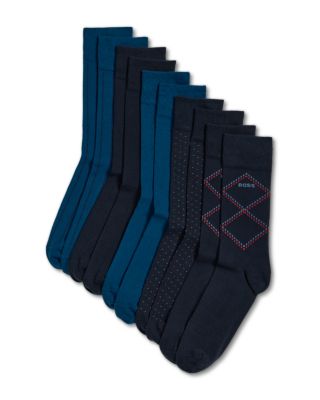 Argyle Crew Socks, Pack of 5