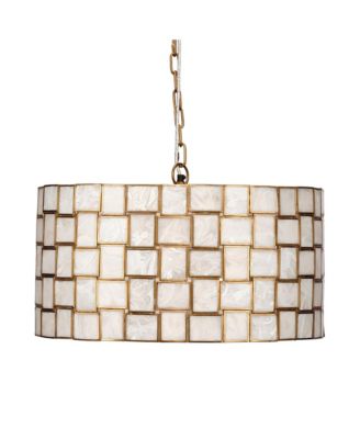  Cinema Faux Alabaster 3-Light Chandelier