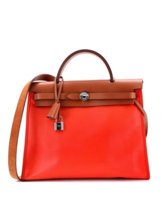 31 Herbag Zip Berline Vache Canvas and Leather