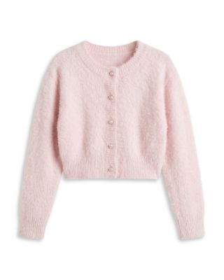 Girls' Puff Sleeve Cardigan - Little Kid, Big Kid