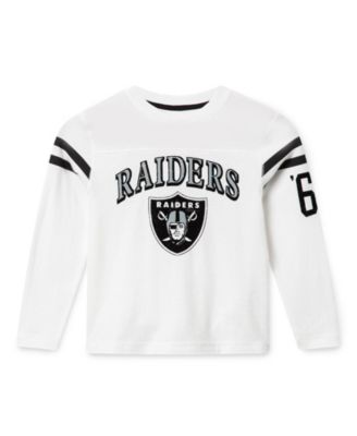 Unisex NFL Las Vegas Raiders Striped Long Sleeve Tee - Little Kid, Big Kid
