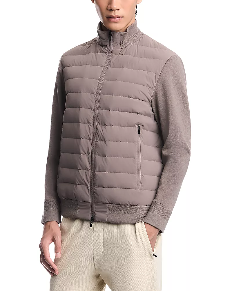 Emporio Armani Stand Collar Panel Down Jacket