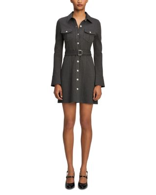 Aliza Ponte Fit-and-Flare Mini Dress