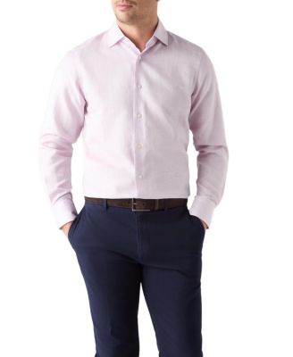 Robert Talbott Reynolds Cotton Linen Blend Shirt in Contemporary fit