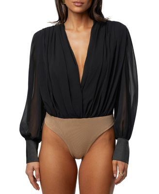  Refined Pleated Chiffon Top