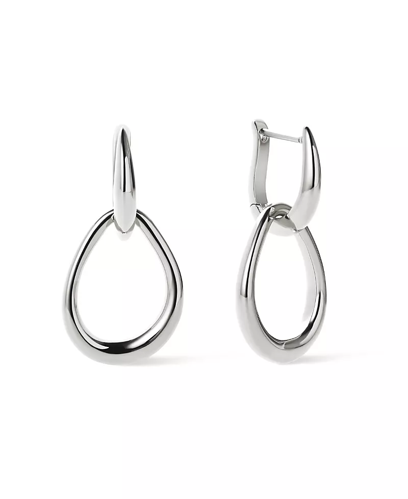 Ana Luisa Sage Silver Drop Earrings